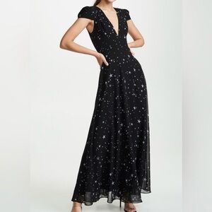 Fame and Partners The Rumi Dress in Starry Night Print Size 2